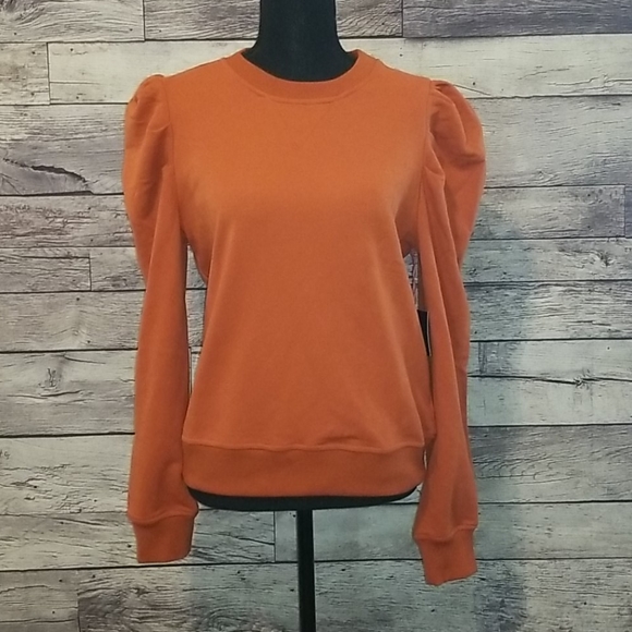 burnt orange sweatshirt